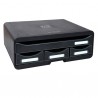 Cassettiera Toolbox - 27 x 35,5 x 13,5 cm - 4 cassetti - nero - Exacompta