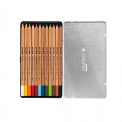 Pastelli Aquarell Rembrandt - 3,7 mm - colori assortiti - Lyra - astuccio metallo 12 pezzi