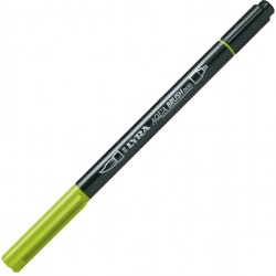 Pennarello Aqua Brush Duo - punte 2/4 mm - still de grain giallo - Lyra