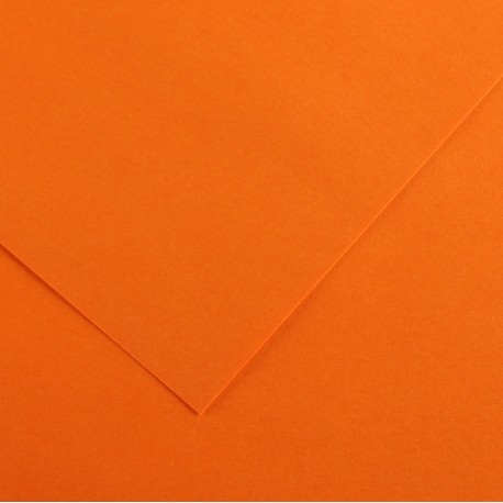 Foglio Colorline - 70x100 cm - 220 gr - arancione - Canson