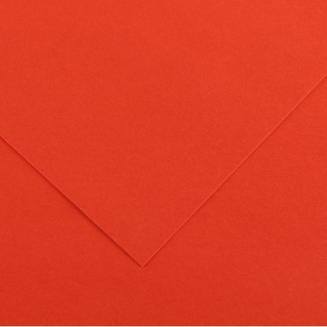 Foglio Colorline - 70x100 cm - 220 gr - rosso vivo - Canson