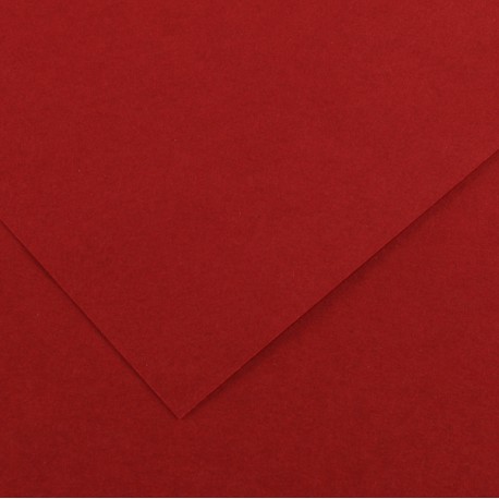 Foglio Colorline - 70x100 cm - 220 gr - rosso granata - Canson