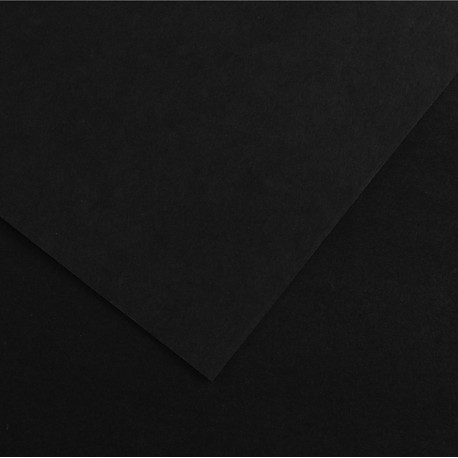 Foglio Colorline - 70x100 cm - 220 gr - nero - Canson