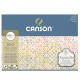 Blocco collato 4 lati Aquarelle - 23x31 cm - 300 gr - 20 fogli - grana fine - Canson