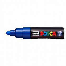 Marcatore a base d'acqua Uni Posca PC7M - punta tonda large 4,5 mm-5,5mm - blu - Uni Mitsubishi