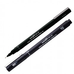 Pin fineliner - punta 0.5 mm - nero - Uni Mitsubishi