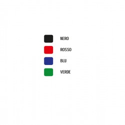 Marcatore permanente N50 - punta tonda - astuccio 4 colori assortiti - Pentel