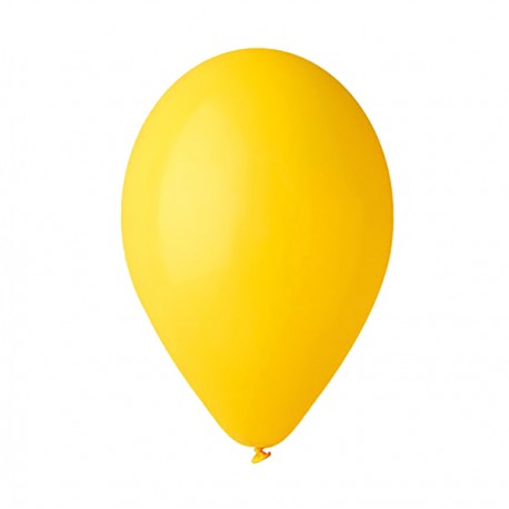 Palloncino - diametro 30 cm - lattice - giallo - Big Party - conf. 16 pezzi
