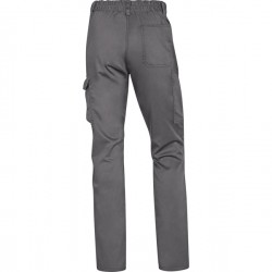 Pantalone da lavoro Panostrpa - sargia/poliestere/cotone/elastan - taglia M - grigio/nero - Deltaplus