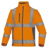 Giacca Softshell Moonlight 2 alta visibilità - poliestere - taglia L - arancio fluo - Deltaplus