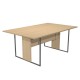 Scrivania singola Essence - 120 x 80 cm - Rovere - Gamba antracite