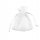 Sacchetti bomboniera Milly - 8,5 x 10 cm - organza - bianco - PNP - conf. 20 pezzi