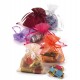 Sacchetti bomboniera Milly - 8,5 x 10 cm - organza - avorio - PNP - conf. 20 pezzi