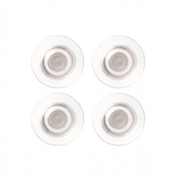 Magneti extraforti - diametro 3,2 cm - trasparente - Nobo - blister 4 pezzi