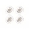 Magneti extraforti - diametro 3,2 cm - trasparente - Nobo - blister 4 pezzi