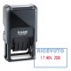 Timbro Printy 4750/L autoinchiostrante - DATA + RICEVUTO - 4,1 x 2,4 cm - 4 mm - bicolore - Trodat
