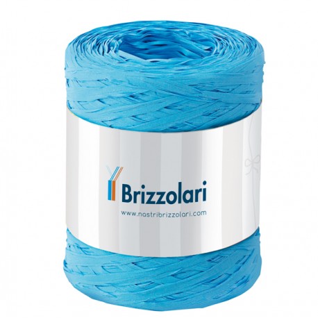 Nastro Rafia sintetica - azzurro 06 - 5mmx200mt - Brizzolari