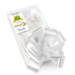 Nastri strip 6800 - in polipropilene - bianco 01 - per fiocco autocomponibile - 50 mm - diametro 20 cm - Brizzolari - conf. 30 p