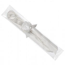 Nastri strip 6800 - in polipropilene - bianco 01 - per fiocco autocomponibile - 50 mm - diametro 20 cm - Brizzolari - conf. 50 p
