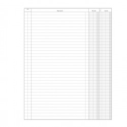 Registro Entrate-Uscite - 100 pagine - 31 x 24,5 cm - DU135800000 - Data Ufficio