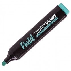 Evidenziatore Tratto Video pastel - punta a scalpello - tratto da 1,0mm-5,0mm - verde menta - Tratto