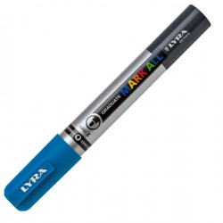 Marcatore a base d'acqua Graduate Mark All - punta tonda 2mm - azzurro - Lyra
