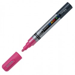 Marcatore a base d'acqua Graduate Mark All - punta tonda 2mm - rosa - Lyra