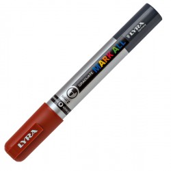 Marcatore a base d'acqua Graduate Mark All - punta tonda 2mm - marrone - Lyra