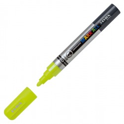 Marcatore a base d'acqua Graduate Mark All - punta tonda 2mm - giallo fluo - Lyra