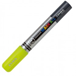 Marcatore a base d'acqua Graduate Mark All - punta tonda 2mm - giallo fluo - Lyra
