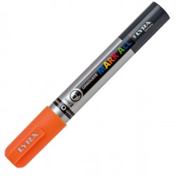 Marcatore a base d'acqua Graduate Mark All - punta tonda 2mm - arancione fluo - Lyra