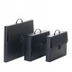 Valigetta Polionda Every Line Total Black - 27x37,5 cm - dorso 8 cm - Favorit