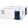 Asciugamani piegati a V - 2 veli - 18 gr - goffratura a onda - 24 x 21 cm - bianco - Papernet - conf. 150 pezzi