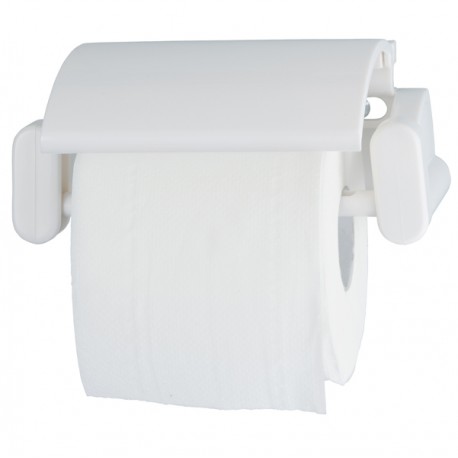 Portarotolo carta igienica ABS - 17 × 11,7 × 7 cm - bianco - Medial