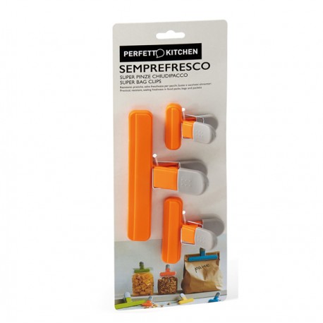 Pinzone chiudi pacco Semprefresco - Perfetto - set 3 pezzi