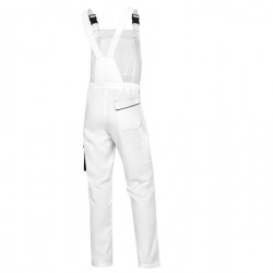 Salopette da lavoro Panostyle M6SAL - taglia XL - PE/cotone - bianco/grigio - Deltaplus