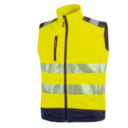 Gilet alta visibiltà Softshell Dany - taglia L - giallo fluo - U-Power
