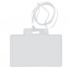 Portanome Pass 3EC - con cordoncino trasparente - 9,5 x 6 cm - PVC - Sei Rota - conf. 10 pezzi