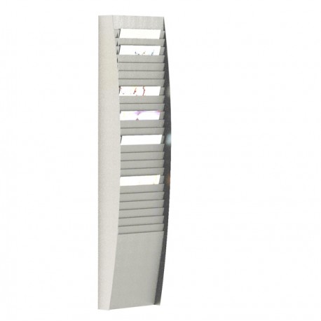 Portadepliant wall organizers - a 25 tasche A4 verticali - 27,3 x 12,9 x 112 cm - Paperflow
