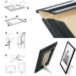 Cornice in PVC e crilex - A4 - bianco - Methodo