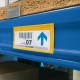 Buste identificative magnetiche - 100 x 38 mm - giallo - Durable - conf. 50 pezzi