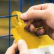 Buste identificative - con fascette di aggancio - A4 verticale - giallo - Durable - conf. 50 pezzi