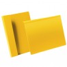 Buste identificative - con aletta pieghevole - A4 orizzontale - giallo - Durable - conf. 50 pezzi