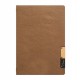 Portamenù Nature - 1 inserto doppio - A5 - 24,9 x 17,5 cm - marrone - Securit