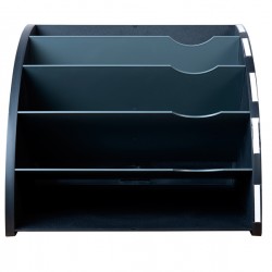 Classificatore ergonomico The Corner - 5 scomparti - nero - Exacompta