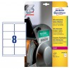 Etichette protezione e sicurezza - in PE - laser - permanenti - 99,1 x 67,7 mm - 8 et/fg - 10 fogli - bianco - Avery