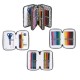 Astuccio Colors 3 zip - 13 x 20 x 7,5 cm - tessuto - colori assortiti - Colorosa
