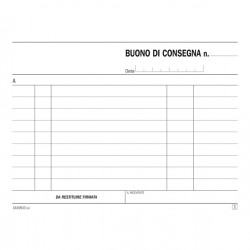 Blocco buoni di consegna - 33/33/33 copie autoric. - 11,5 x 16,5 cm - DU161583300 - Data Ufficio