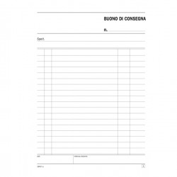 Blocco buoni di consegna - 50/50 copie autoric. - 21,5 x 14,8 cm - DU164570000 - Data Ufficio