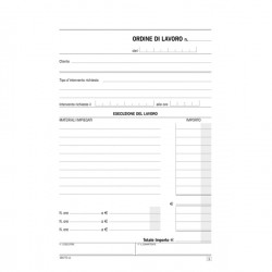 Blocco interventi a domicilio del cliente - 50/50 copie autoric. - 21,5 x 14,8 cm - DU16577C000 - Data Ufficio